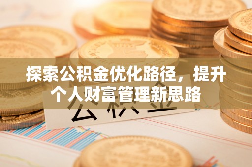 云梦探索公积金优化路径，提升个人财富管理新思路